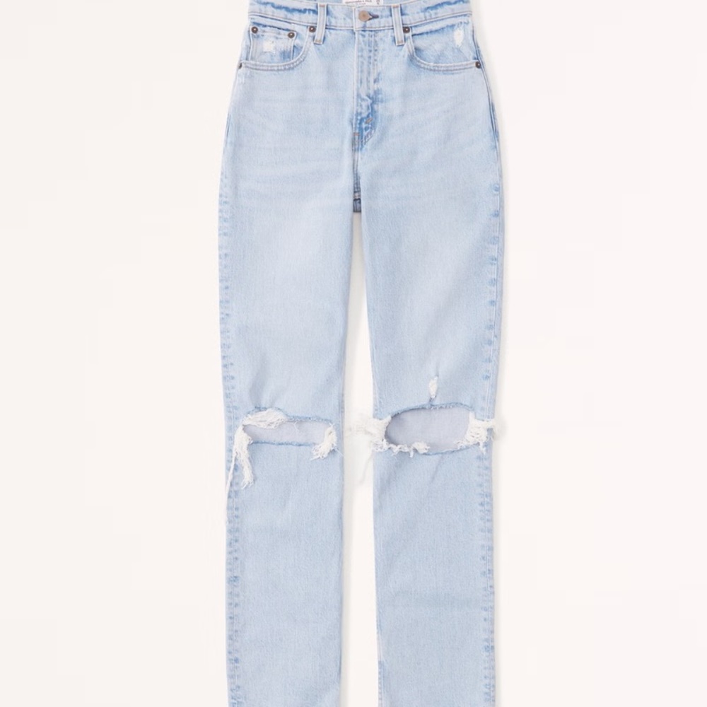 Abercrombie & Fitch 90s Straight Ultra High Rise Curve Love Jeans - Size 25